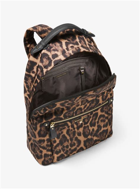 michael kors leopard backpack nylon|Michael Kors Backpack sale clearance.